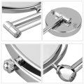 Chrome round 8 inch wall mirror vanity cosmetic mirror double-sided 7X magnifying Bath Mirrors 360 angle swivel design