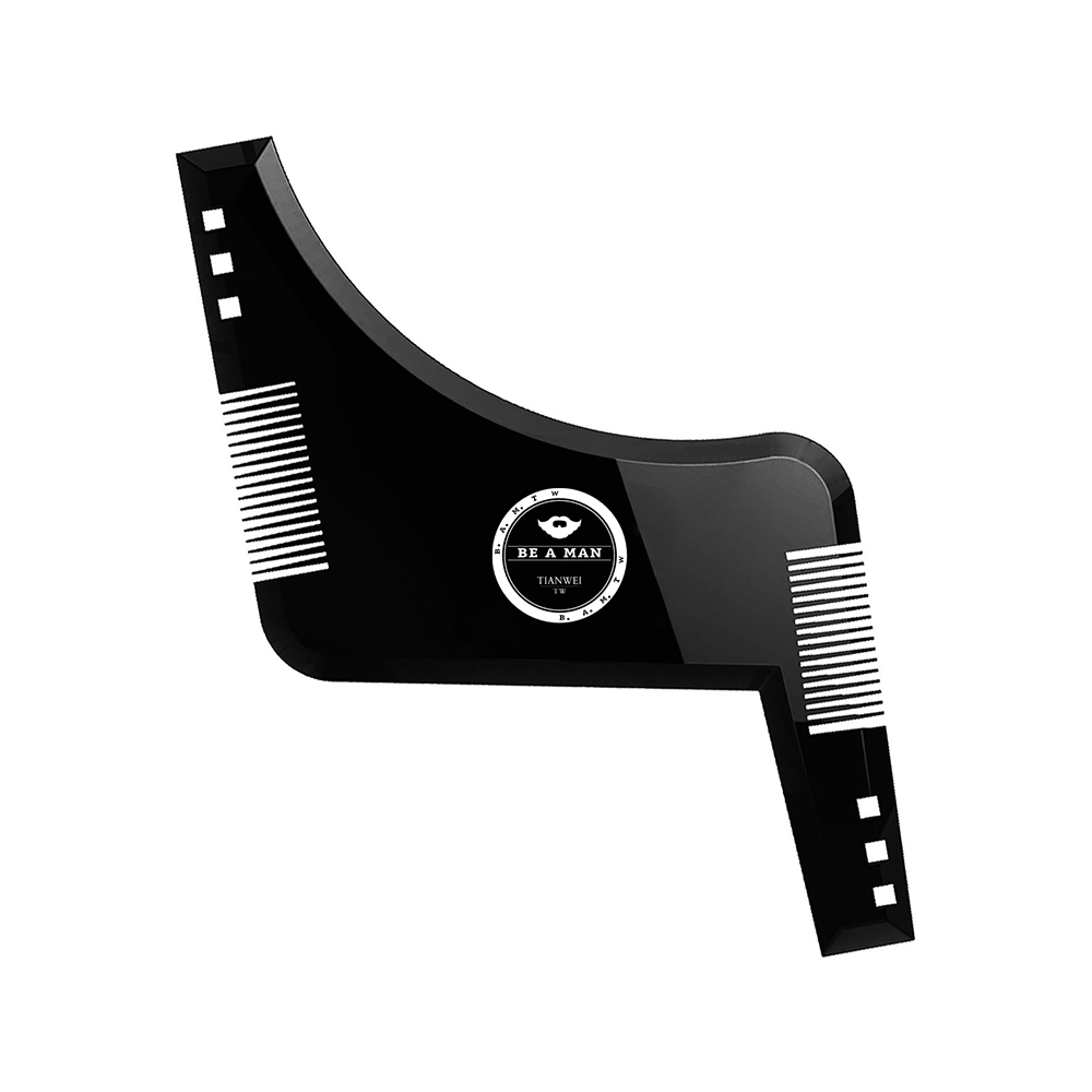 Fashion Beard Styling Template Comb New Barber Tool Mustache Symmetry Trimming Styling Stencil 3 Colors Optional