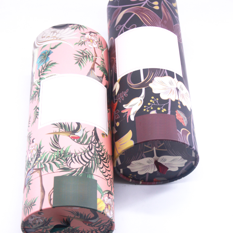 Printed paper tube candle packaging