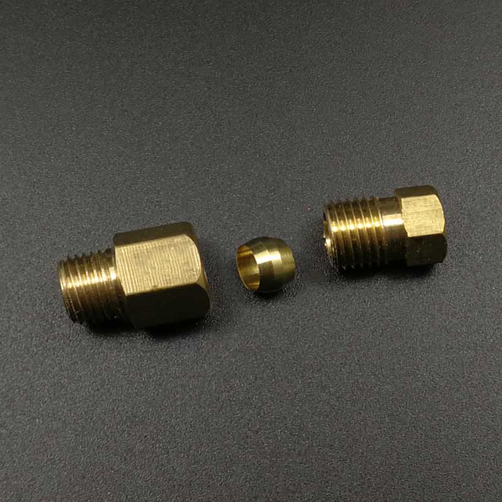 1/8" BSPP Male x 4mm 6mm 8mm OD Tube Straight / Elbow Brass Connector Machine Tool Oil Filter Canister