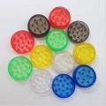 2.5*1.5cm Round Shape Hard Plastic Herbal Herb Cigar Tobacco Grinder 3 Layer Smoke Spice Crusher Hand Muller