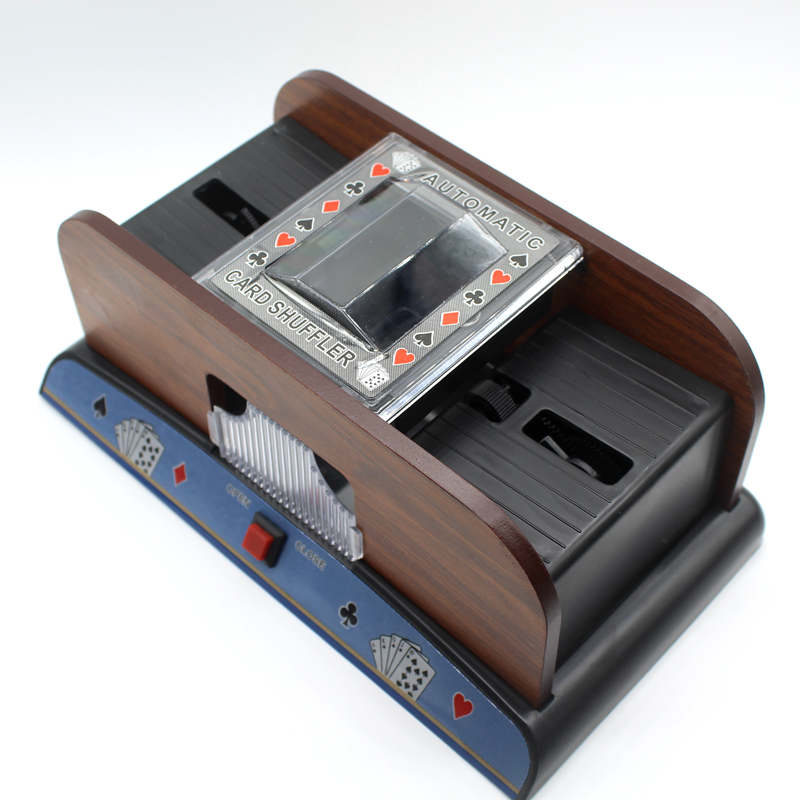 Wooden/Plastic Card Shuffler Casino Robot 1-2 Decks Shuffling Machine Playing Cards Poker Shuffler Auto Machine Device