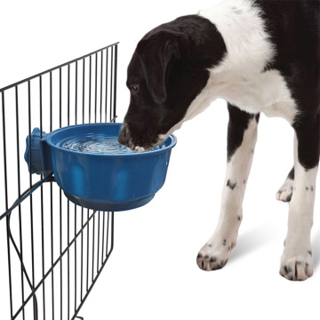 600ml Pet Dog Heating Bowl Winter Constant Temperature Basin Cage Heat Preservation Hanging Water Feeder for Dog Supplies