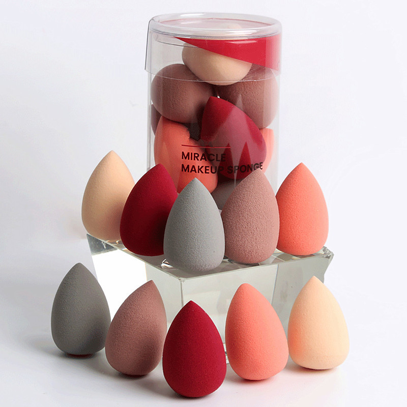 10pcs Makeup Foundation Sponge Makeup Cosmetic Puff Powder Smooth Beauty Cosmetic Makeup Sponge Drying Blender