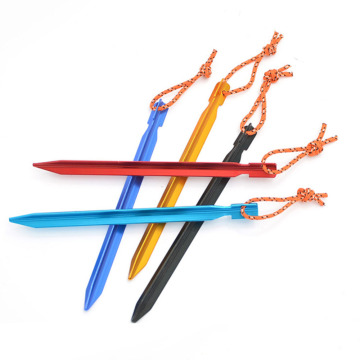 6PCS 23cm Professional Tent Pegs Camping Hiking Equipment Outdoor Traveling Aluminum alloy Tent Accessories