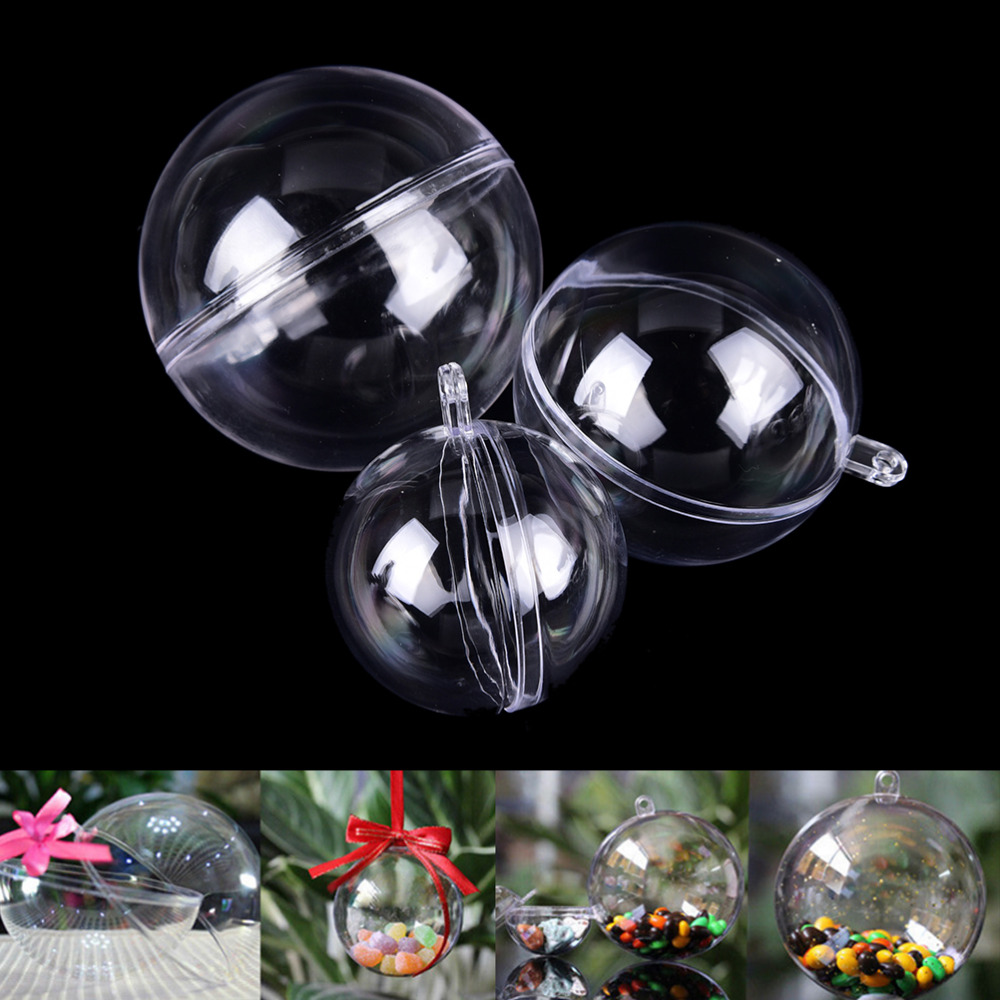15pcs/lot Clear Plastic Bath Bomb Crafting Mold 3D Ball Sphere Shape DIY Bathing Tool Accessories Creative Mold