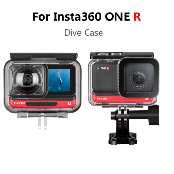 For Insta360 ONE R Dive Case ,4K Wide Angle /Dual-Lens 360 Mod Waterproof Box For Insta 360 R Accessories
