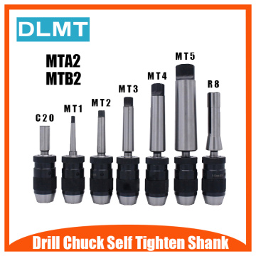 Automatic Locking Chuck 1-16mm B16 B18 and Tapered Rod MTA2 MTB2 1-13 3-16 Machining Center Drilling Machine