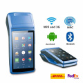 Android PDA Handheld POS Terminal with 2G 3G WIFI Bluetooth NFC Built-in Thermal Printer and Barcode Reader with Charger Dock