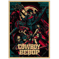 cowboy bebop Vintage Decorative Kraft paper Poster DIY Wall Sticker Home Bar Decor Gift