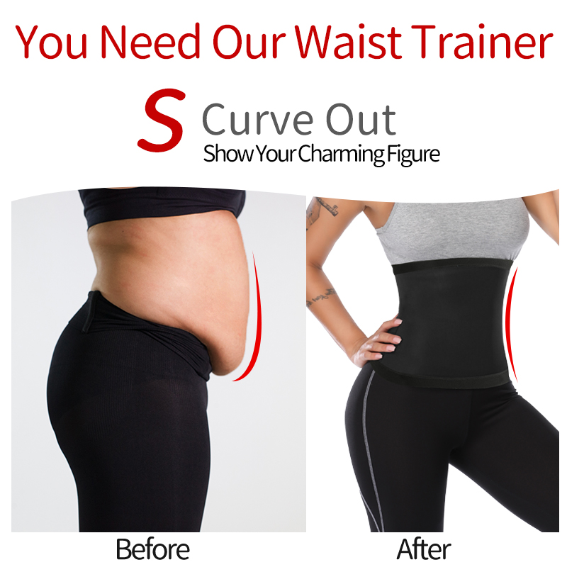 Neoprene-Free Waist Trainer Sweat Trimmer Belt Women Slimming Sheath Weight Loss Sauna Effect Belly Cincher Shapewear Body Shape