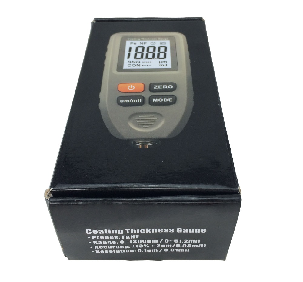 New Professional Digital Thickness Gauge Coating Meter Car Thickness Meter CT100 F &N Width Measuring Instruments Guage Meter