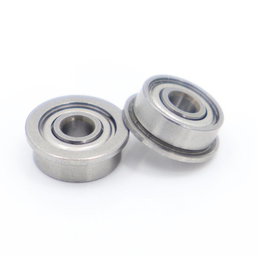 FR2ZZ Flange Bearing 3.175x9.525x3.967 mm10 PCS Inch Flanged ABEC 1 FR2 Z ZZ Ball Bearings