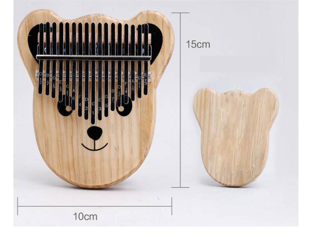 Kalimba-17 Keys Cartoons Thumb Piano, Perfect Christmas Gift for Kids and Adult Ancient Mbira Finger Mbira Made with Solid Wood
