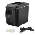 Dual-Use 6L Home Car Use Refrigerators Ultra Quiet Low Noise Car Mini Refrigerators Freezer Cooling Heating Box Fridge