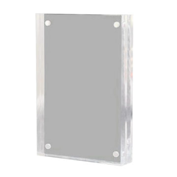 Magnetic Acrylic Picture Frame Crystal Clear Free Standing Desktop Photo Frame