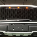 3pcs LED Front Grille Running Lights For F150 Raptor Tundra Tacoma,Smoked Lens Xenon Lamps