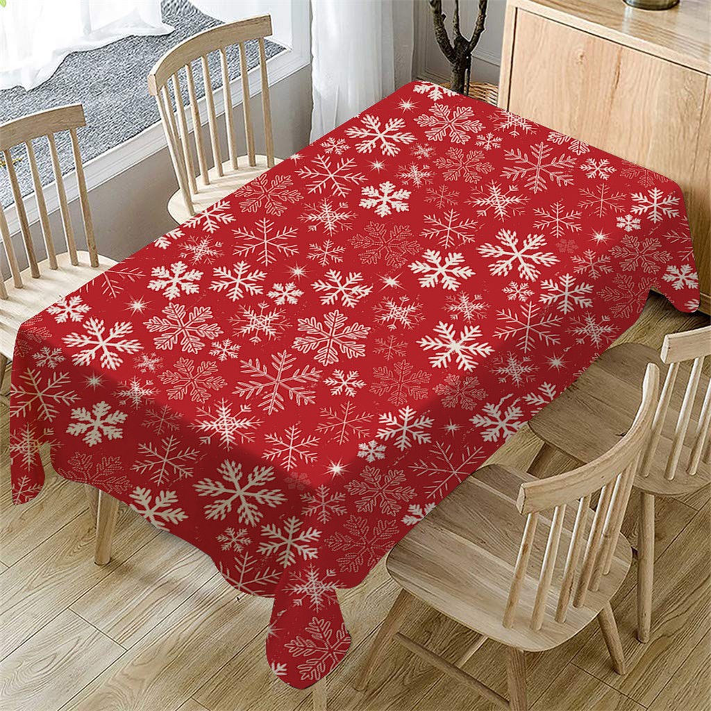 Christmas tablecloth waterproof &Oil Proof tablecloth 140cm x 80cm Dining home Decoration Table Cover tapete obrus Drop Ship New