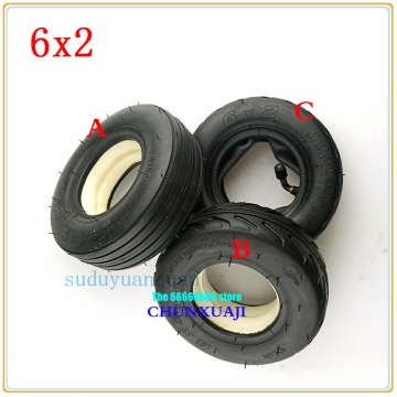 6x2 Pneumatic tyre inner tube 6X2 Solid tire for Electric Scooter Wheel Chair Truck Use 6