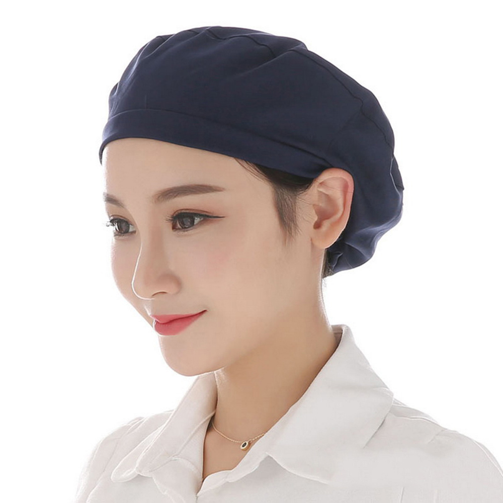 Unisex Elastic Caps Kitchen Restaurant Bakery Waiter Chef Work Wear Hats Men Women Breathable Factory Warehouse Workshop Caps