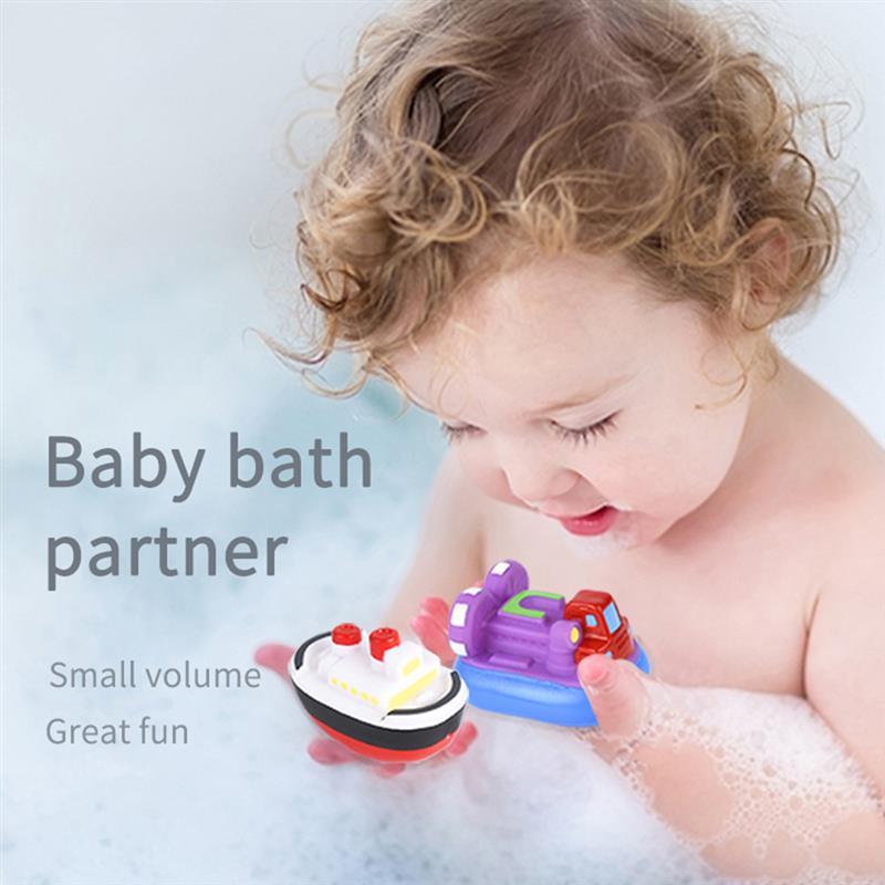 6pcs Cartoon Funny Baby Bath Toy Boat Bath Toys Water Squirt Toys Squeeze Spraying Beach Bathroom Swimming Pool Toys For Kid