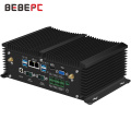 Mini PC Core i5 8250U 7200U i7 7500U 2*DDR4 RAM 2*RS485 Dual LAN HDMI WiFi 4G Module Windows Linux Fanless Industrial Computer