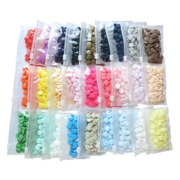 Plastic Snap Button T5 12mm 50/100Sets KAM Sew On Plastic Snap Fasteners For Baby Clothes Matte Size 20 Round Macaron Color NEW