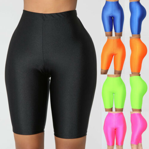 High Waist Sports Shorts Women Biker Shorts Summer Casual Sexy Skinny Fitness Solid Bodycon Cycling Slim Bottoms