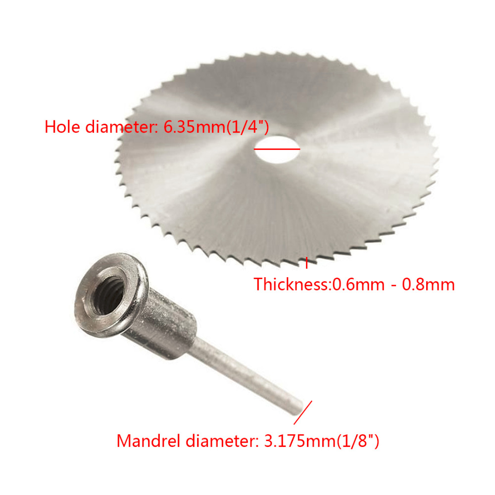 6pcs 22-44mm Mini HSS Circular Saw Blade Jig Saw Rotary Tool For Dremel Metal Cutter Power Tool Set Wood Cutting Discs