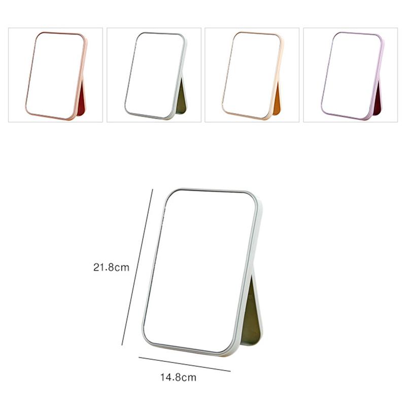 Folding Makeup Mirror Compact Foldable Desktop Mirror Easy To Use Cosmetic Makeup Bathroom Mirrors Makeup Beauty Tools