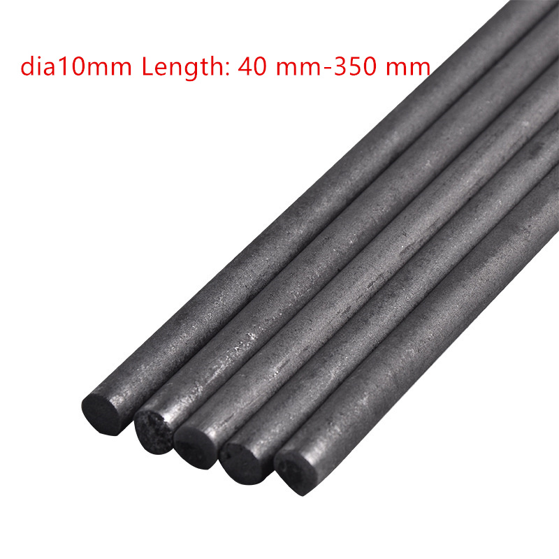 5Pcs/Lot dia10mm 99.9% Graphite Rods Welding Electrode Cylinder Rod Bars Carbon Rod Machine Tools for Light Industry Metallurgy