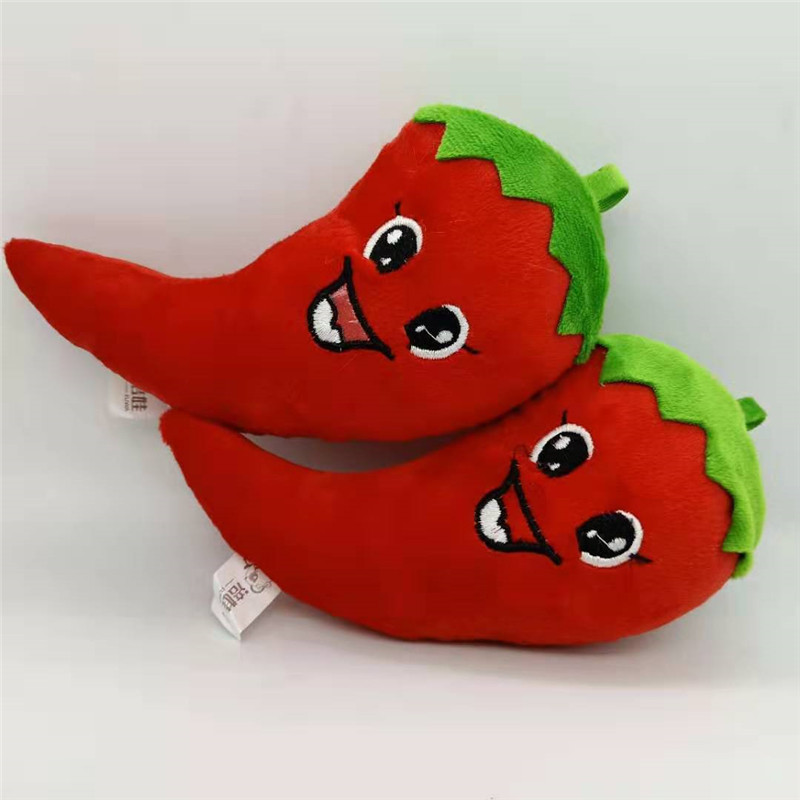 New 1PCS 20CM Red Simulation Pepper Plush Toy PP Cotton Filled Simulation Vegetable Pendant Fun Hot Sale Cheap HANDANWEIRAN