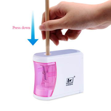 Single Hole Automatic Pencil Sharpener Electric Pencil Sharpener For Kid Gifts School Stationery Supplies Battery Charge Powered