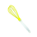 novelty silicone egg whisk transparent pp handle mixer