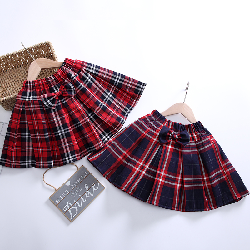 Classic Girls Plaid Skirt College Style Skirts for Girls Children School Girl Skirt Baby Girl Summer Clothes Little Kids Costume