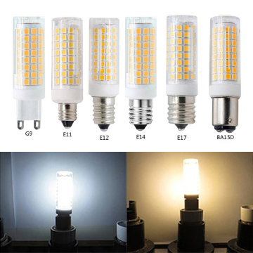 G9 E11 E12 E14 E17 BA15D LED Lamp LED Highlight Corn Bulb 360 Beam Angle Dimming Replace Halogen Chandelier Lights 10W 110v