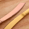 4/6/7/8PCS Stainless Steel Steak Knife Sharp Table Knives Set Restaurant Gold Cutlery Dinner Knife Black Steak Knives