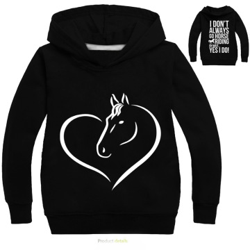 childen Printed Hoodie Kids Hoodies Horse Fashion Children Sweatshirts Clothes Girls Coat Kids Clothes Boys Shirt Sportswear