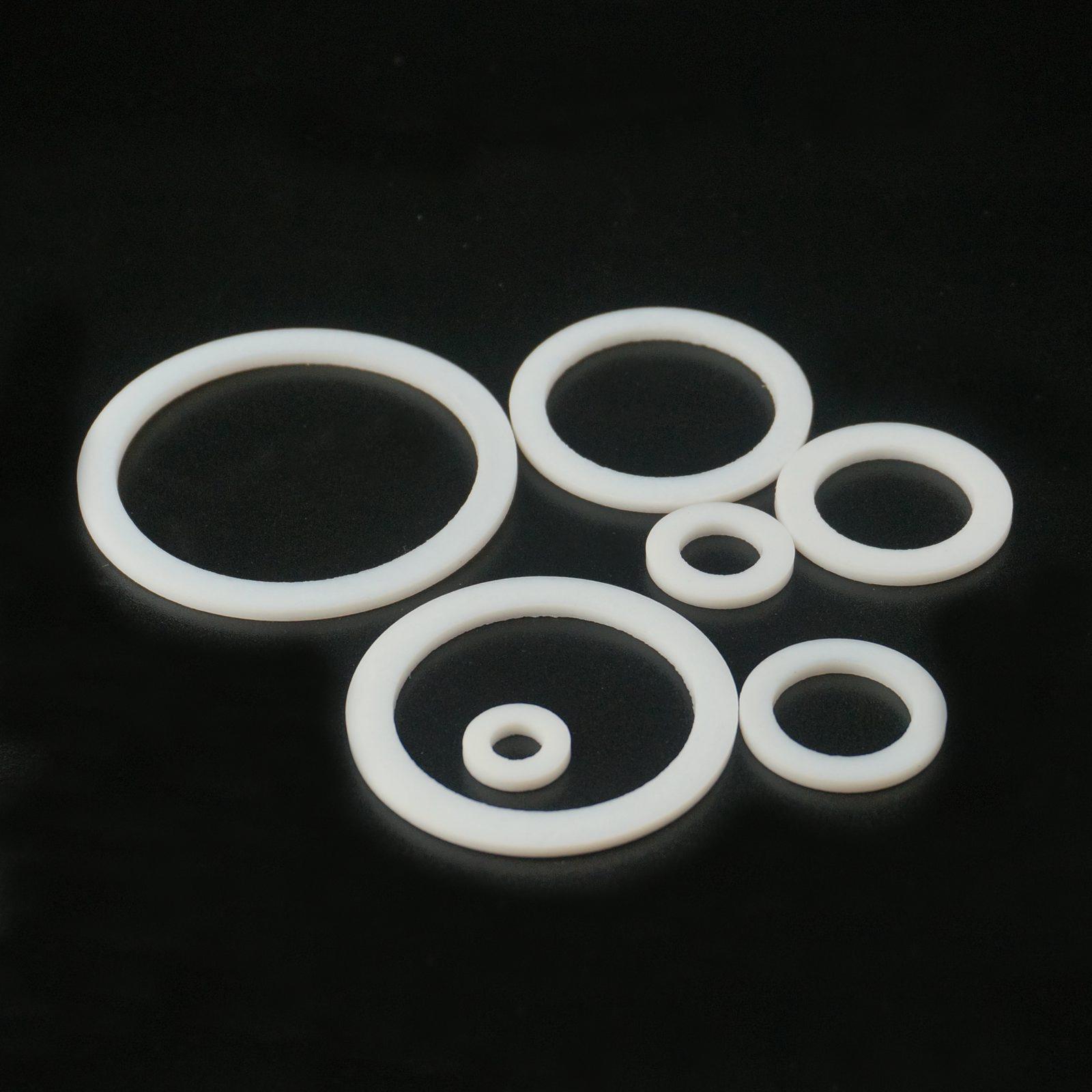 20pcs 12x6mm 18x10mm 24x16mm 30x20mm 39x30mm 45x35mm 55x45mm PTFE Flat Washer Gasket Sealing For 1/4" To 2" BSP NPT Fitting