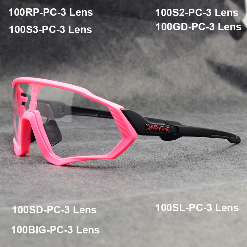 2020 Photochromic Cycling Glasses TR90 Cycling Goggles Sports Cycling Sunglasses Bike Bicycle Cycling Eyewear 3 Lens