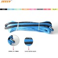 JEELY 6mm*24m/30m/50m 12 strand off-road uhmwpe synthetic towing winch rope with 1.5m sleeve and thimble for ATV/UTV/SUV/4X4/4WD