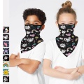Children Printed Headwear Scarf Outdoor Cycling Windproof Anti-Dust Warm Face Mask Multi-functional Sunscreen Bandana Unisex kid