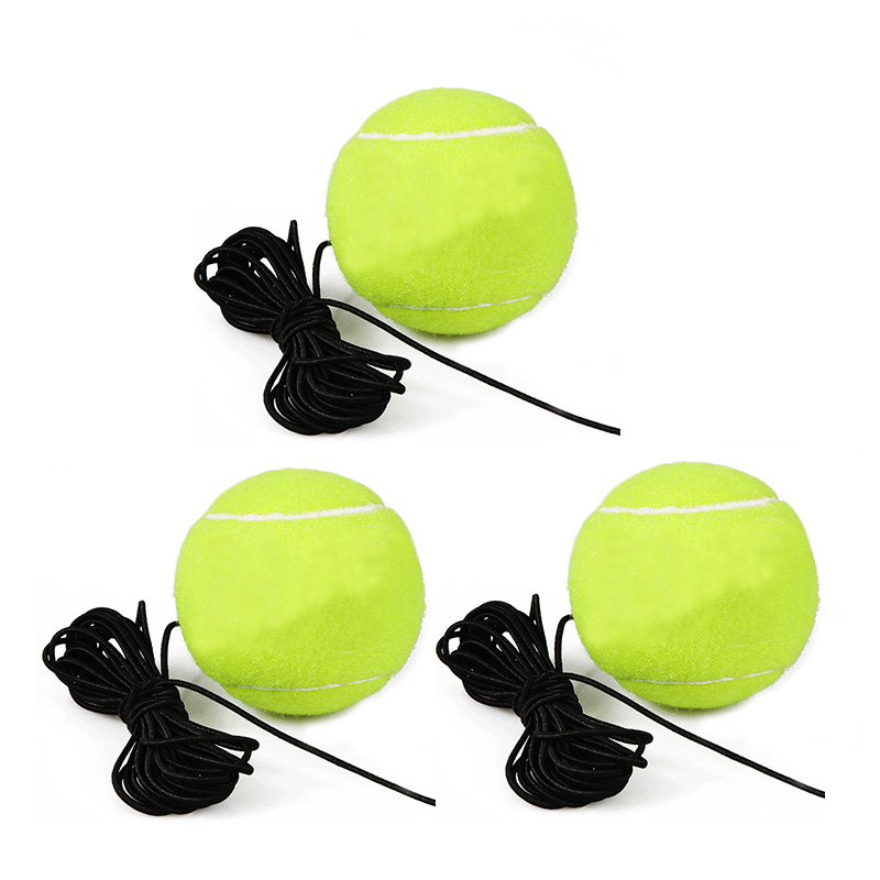 Tennis Self-learning Rebound Device Sparsring Device with 3 Balls Tennis Training Single Training Device Practice Outdoor Hit