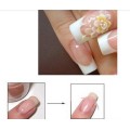 2Packs (96PCS ) White French Manicure Strip Nail Art Form Fringe Guides Sticker DIY Line Tips