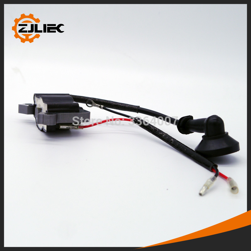 2pcs 52cc brush cutter ignition coil fit forTL52 CG520 brush cutter 44-5 engine 1E44F-5 grass trimmer cg430