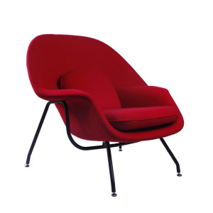 Eero Saarinen Womb Fabric Lounge Chair Reproduction