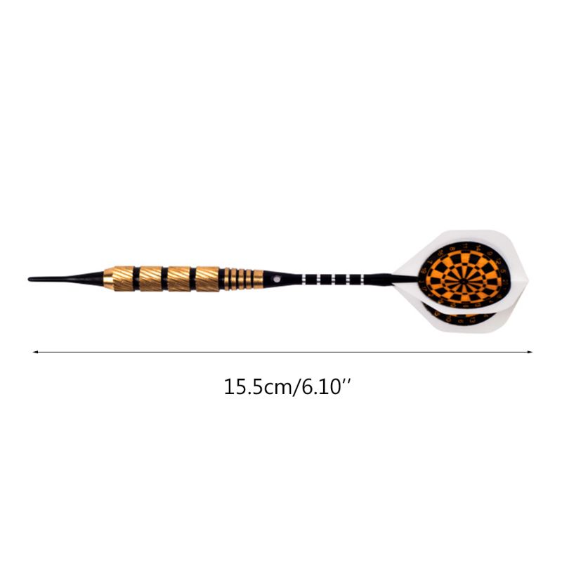 3pcs/set Professional Electronic Soft Tip Darts 18g Safety Darts Aluminum Shaft