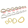10pcs 100pcs Metal Non-Welded D Ring Adjustable Buckle For Backpacks Straps shoes Bags Cat Dog Collar Dee Buckles DIY Accessorie