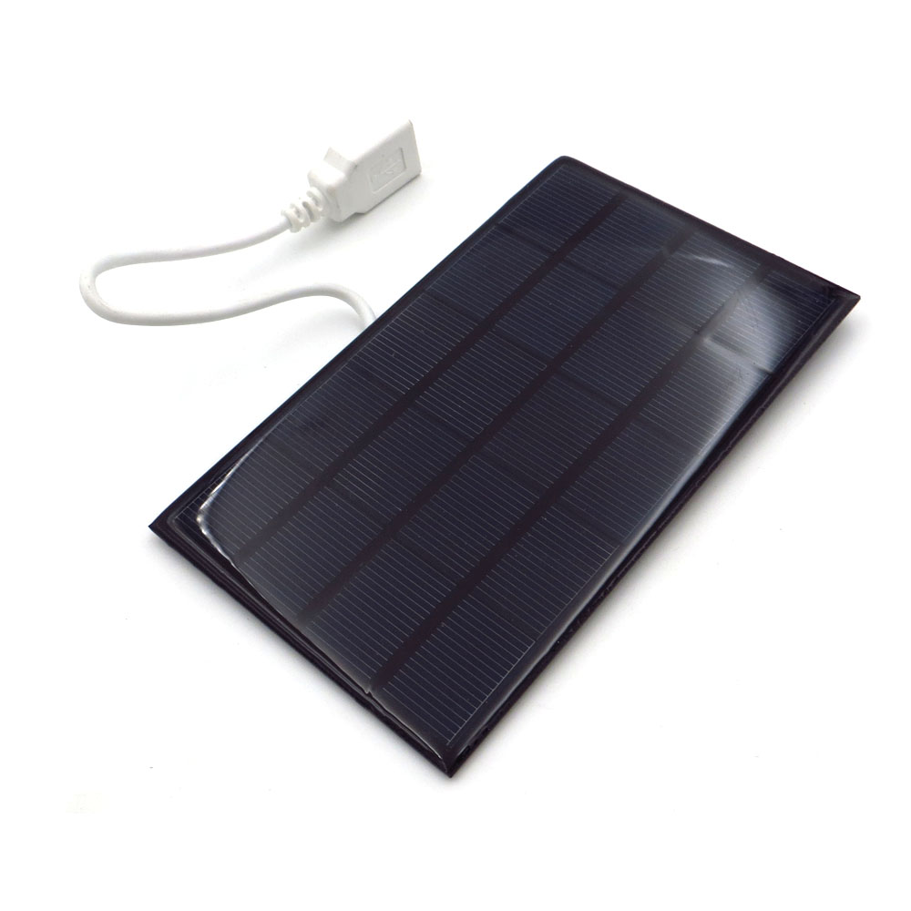 Solar panel charger 5V 2W with USB Port Polycrystalline DIY Battery Power Charger Module small solar cells
