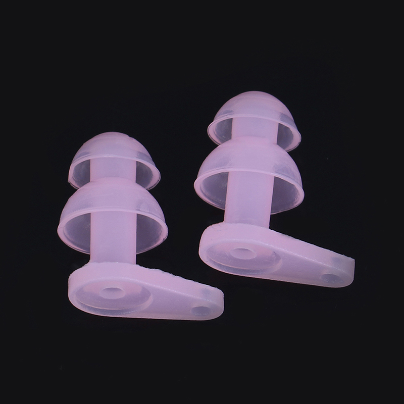 2PCS/Set Swimming Earplugs Set Waterproof Soft Silicone Surf Diving Swimming Pool Accessories for Children